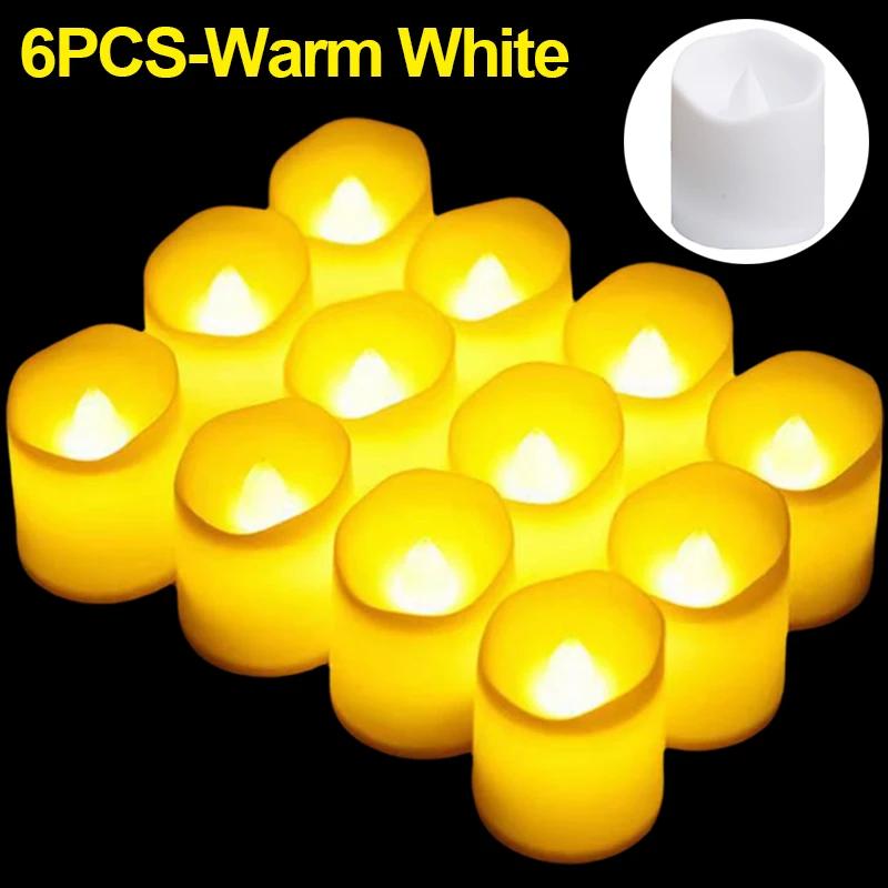 48/1PC Flameless LED Candle Light Battery Powered Wishing Tealight Wedding Christmas Birthday Decoration Lamp Electronic Candles
