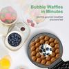 7" Non-Stick 950W Bubble Waffle Maker Efficient Electric Griddle Perfect for Creative Ice Cream Desserts