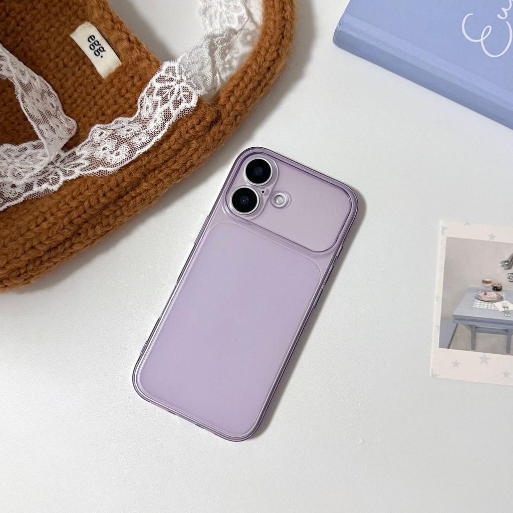 iPhone 13-17 Pro Max Frosted Semi-Transparent Soft Case for Couples