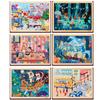 Holzpuzzles für 4-6 Jahre, Kinder-Frühbildungs-Holz-Set mit lustigen Puzzles, Waldtiere Bauernhof Verkehr Bildungs-Gehirnspielzeug, Puzzlebretter Spielzeug