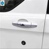 Shiny Style Rearview Mirror / Side Door Handle / Rear Door Handle Bowl Cover Trim For Ford TRANSIT  2024 2025 Accessories