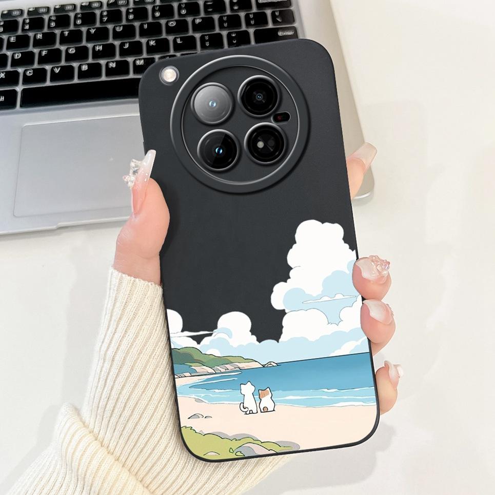 Cartoon Fashion Back Cover For Infinix Zero 40 4G X6860 Phone Case Soft Silicone Dragon Astronaut Black Cat Funda Zero40 Bumper
