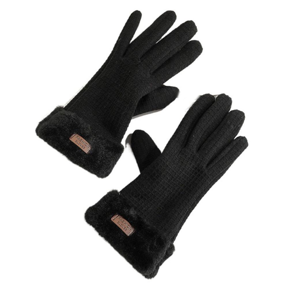Full Finger Winter Women Gloves Warm Full Finger Gloves Fashion Warmer Bike Cycling Glove  Female