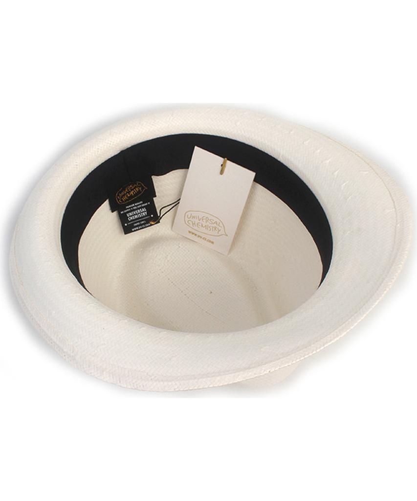 Yunibeosyeolkemiseuteuli Bu Gentle Simple White Fedora Summer Hat