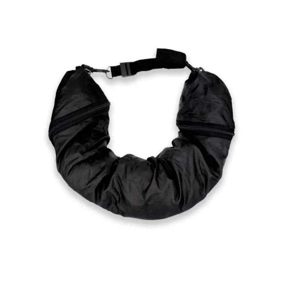 

Подушка для шеи Stuff with Clothes Подголовник для автомобиля Черная U-образная подушка Избегайте сборов за провоз лишнего багажа Подушка-молния для самолета чёрный
