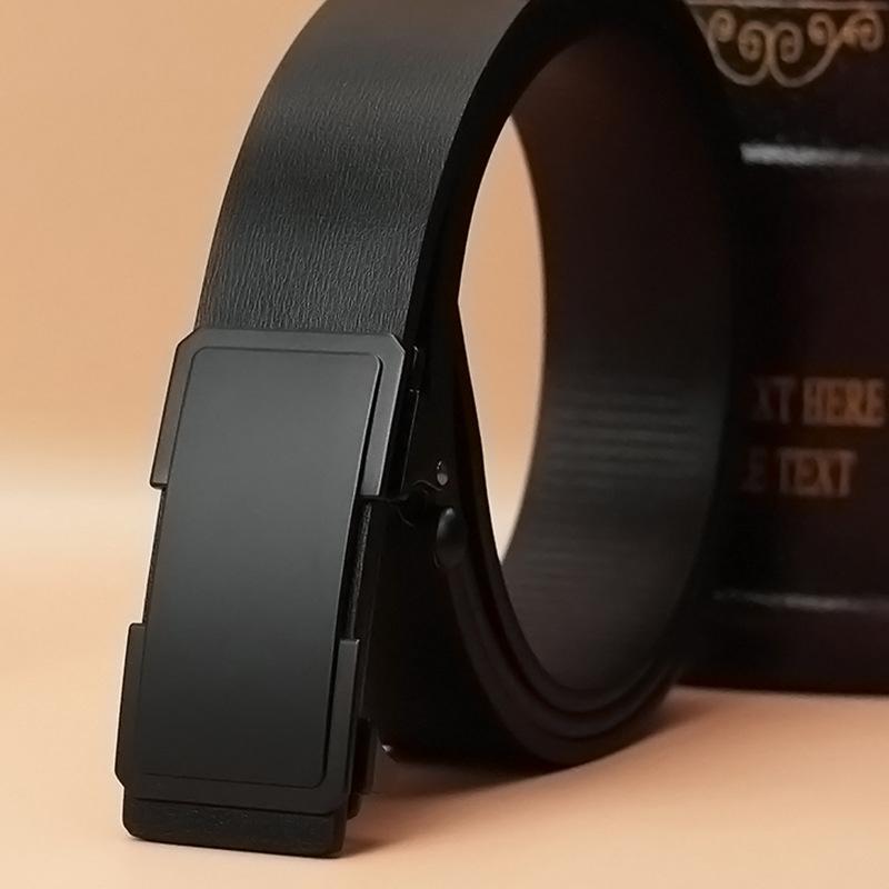Men'S Toothless Automatic Buckle Does Not Punch Holes, Automatic Buckle Suit Youth Belt