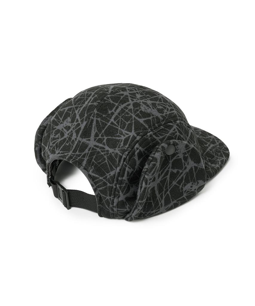 BROWNBREATH Sprawl Boucle Earflap Camp Cap - Black