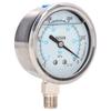 Vacuum Pressure Gauge Test Meter 1 4in NPT Dual Scale Stainless Steel for Water Oil ‑0.1‑0Mpa