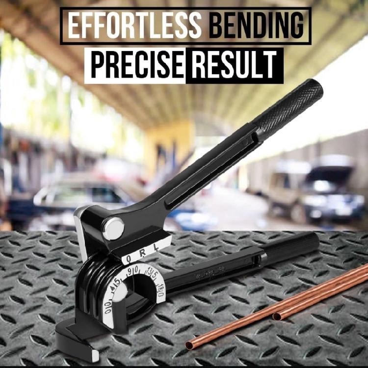 Precisions Angled Pipe Bender 1/4" 5/16" 3/8" 180 Degree For Accurate Conduit Shaping In Electrical And Plumbing Job