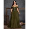 Plus Size Prom Dress Evening Gown Bridesmaid Dress 4XL Formal Dress