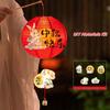 Cell Battery Operated Mid Autumn Lamp Paper Chinese Retro Lantern Paper Lantern  Outdoor Event
