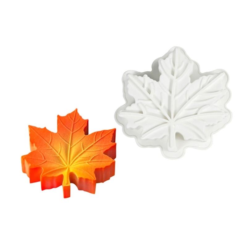 

Food Grade Silicones Cake Molds With Artistic Maple Leaf Pattern For Chocolate Dessert And Ice Cream Crafting Mould 1
