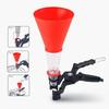 Car Motorcycle Universal Gasoline Oil Filling Funnel Adjustable Width Holding Clamp Engine Oil Filling Set Auto Moto Accessories