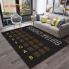 Music Basic Guitar Chord Theory Chart Piano Carpet Rug for Home Living Room Bedroom Sofa Doormat Decor,Kid Area Rug Non-slip Mat
