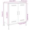 Sideboard White 68 x 39 x 79 cm Steel