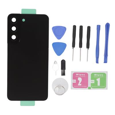 Handy-Rückseite Glasabdeckung mit vorinstalliertem Kameralinsenglas und Reparaturwerkzeug-Set für Samsung Galaxy S22 S901U S901F