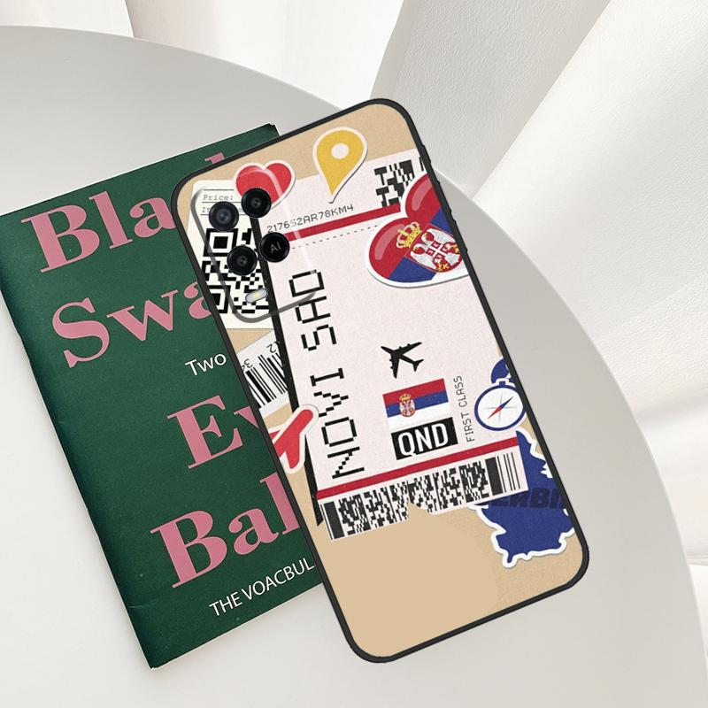 

BACAU ROMANIA BOARDING PASS Case For Oppo A15 A16 A17 A52 A72 A76 A96 A54 A74 A94 A54S A57S A58 A78 A98 A57 A77 Cover OPPO A54s