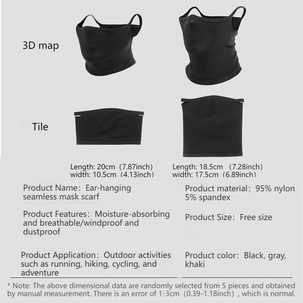 New Breathable Sport Bandana Reusable Sun Protection Cycling Bike Face Cover Washable Cycling Masks Camping