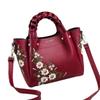 New Texture Large Capacity Embroidered Simple Atmosphere Handbag Single Shoulder Crossbody Foreign Women Bag