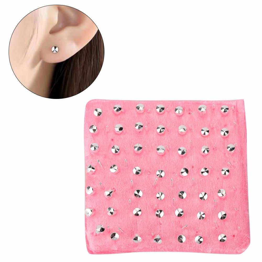98pcs Metal Ear Stud Ear Cap Earnuts Piercing Tool Earrings Jewelry Accessories Set