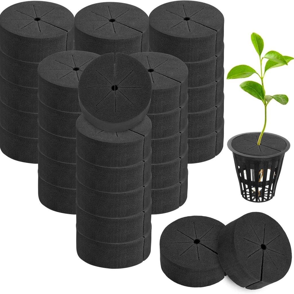 Cloning Collars Inserts Sponge Foam Grow Sponges Plant Starter Pods for Vegetable Fruit Herb Flower Planting