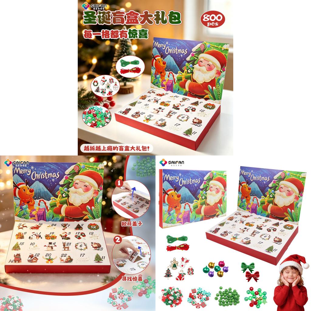 Christmas Diy Jewelry Countdown Calendar With Acrylic Decor For Holiday Gift Making