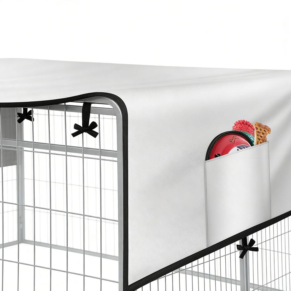 Kennel Cover 210D Oxford Privacy Enclosure Sunshade Waterproof Large Kennel Cover For Patio Picnic Outdoor Camping Backyard