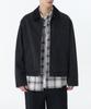 Denim Zip-Up Work Jacket [Washed Black]