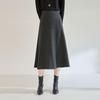 Soft & Smooth Wool-Blend A-line High-Waisted Skirt - Autumn/Winter Collection