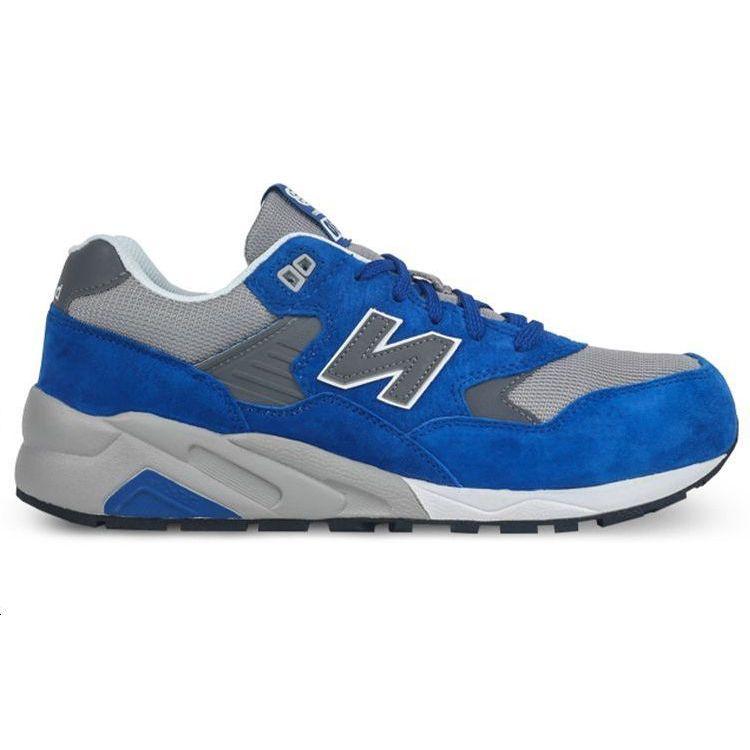 New Balance NB 580 Comfortable Versatile Fabric Low-Top Marathon Running Shoes Unisex sneaker Gray Blue MRT580SB