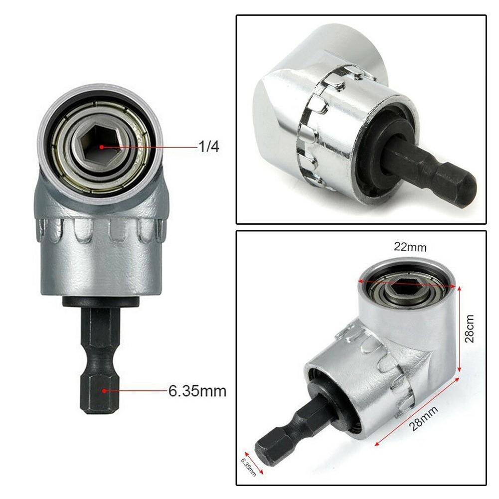 Silver Drill Adapter Right Angle 105 Degree 5.5*3cm Adapter