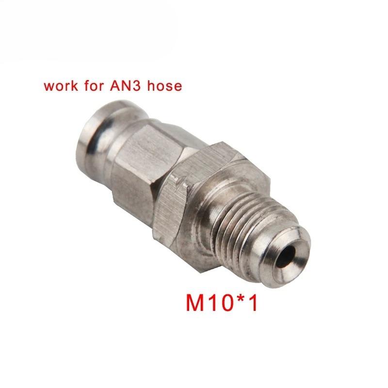 AN3 Motocykl Motorové Kolo Hydraulická Brzdová Olejová Hadice Linka Banjo Spojka m10x1 Nerezová Ocel 10mm