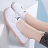 Popular Soft Leather Little White Shoes Women's 2025 Autumn New Versatile Flat-soled Soft-soled Casual Sports Non-slip Shallow-mouth Single Shoes