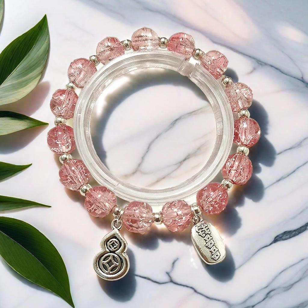 Daisy Popcorn Beaded Bracelet: Elegant Women's Hand Jewelry