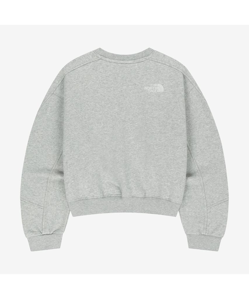 Noseupeiseu Nm5Ms51K Soft Line Sweatshirt Melange_Grey