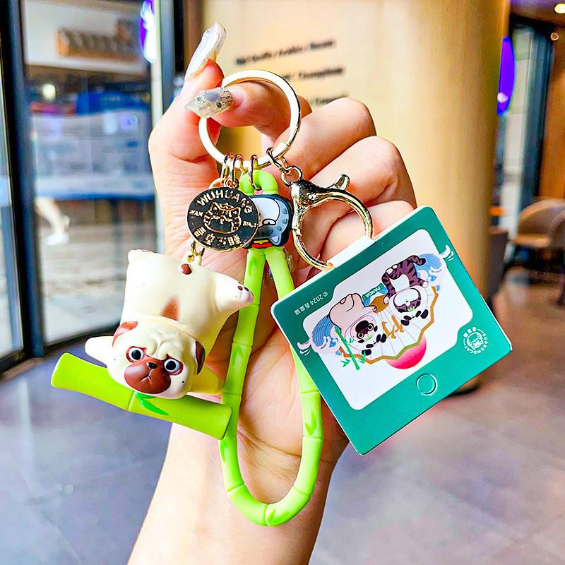 

Stylish Fun And Panda Keychain Silicone Material Perfect For Bags Keys And Chest