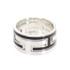 HERMES  #13(JP Size)  ring black Silver925 Women