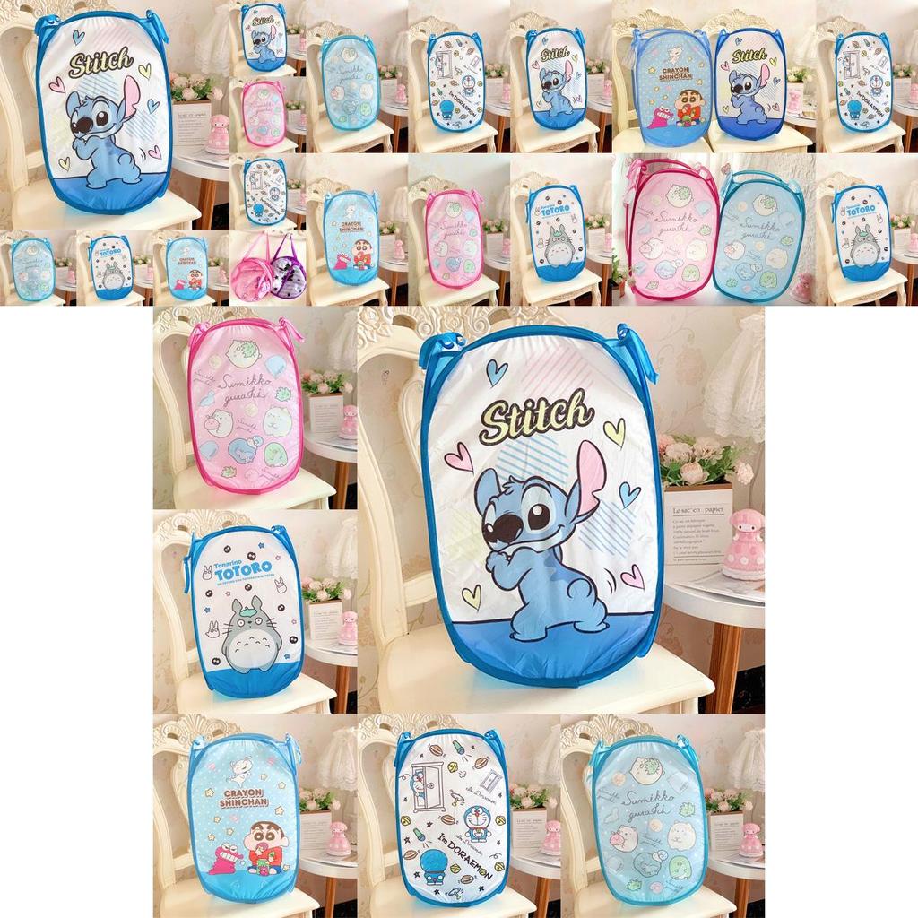 Cute Cartoon Patterned Stitch Sumikkogurashi Foldable Laundry Hamper For Easy Organization