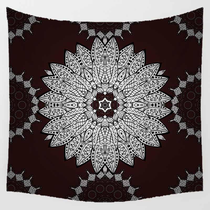 

Домашний декор Красота Фиолетовый Мандала Лотос Желтое Солнце Настенный гобелен Одеяло Настенный Декор Гобелен Настенный 230x180 см 230x180cm