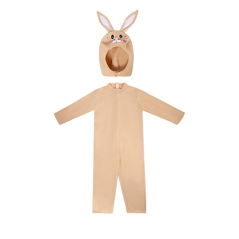 Easter Bunny Costume Adorable Carrot Plush Jumpsuit Winter Festival Stage Performance Attire Halloween Christmas Clothes Set