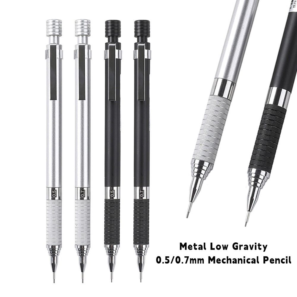Metal Mechanical Pencil 0.5/0.7mm Art Sketching Pencil Propelling Pencil Office School Supplies