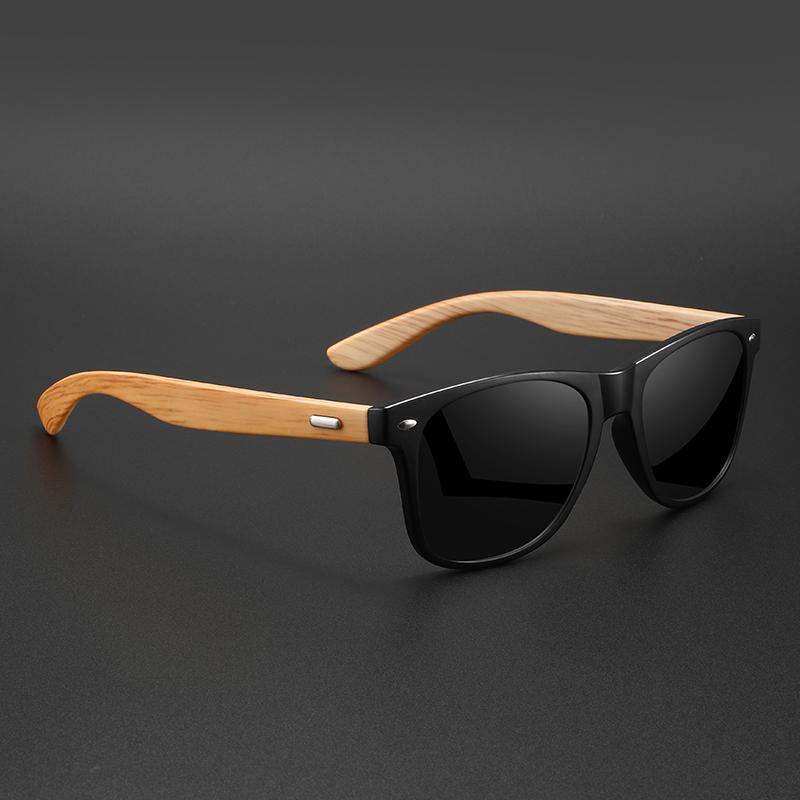 New Retro Bamboo-Like Fashion Sunglasses Classic Vintage Uv400 Unisex Casual Eyewear For Outdoor Daily Sun Glasses