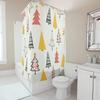 Tu Boho Shower Curtain Abstract Trees Nature Pattern Bathroom Decor Farmhouse Style Waterproof Fabric Backdrop Modern Artistic H