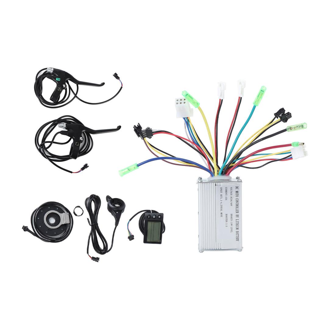 15A 250W 350W Electric Motor Controller with Waterproof S866 Display Panel Electric Bike Conversion