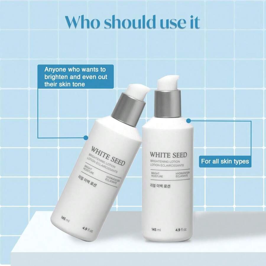 The Face Shop White Seed Aufhellende Lotion Gesichtspflege 145ml - Gegen Dunkle Flecken