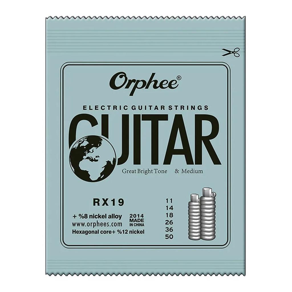 Orphee 1/5/10 Stück Elektrische Gitarrensaiten Satz RX Serie Sechskant Kohlenstoffstahl 6 Saiten für Elektrische Gitarren Zubehör & Teile