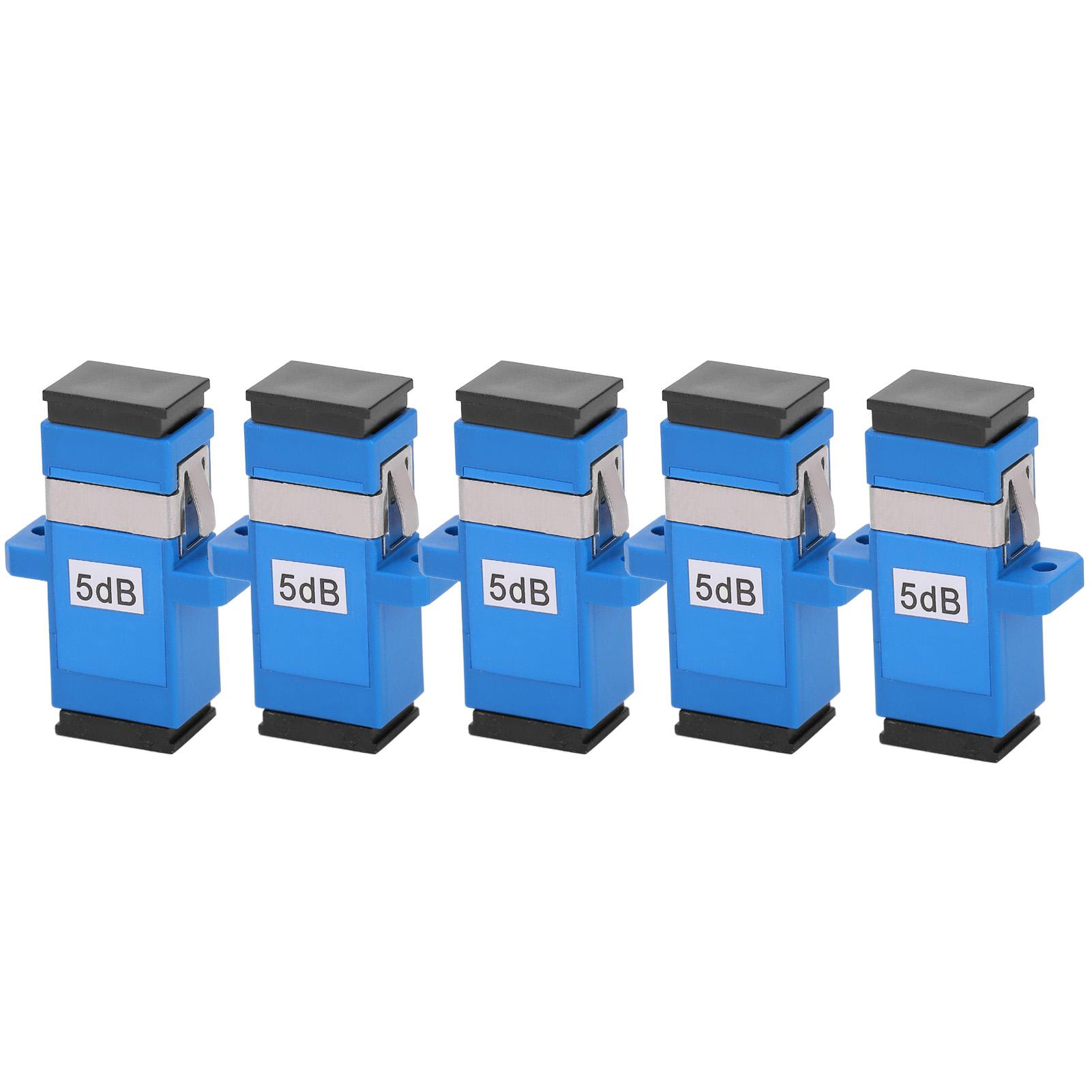 

5pcs SC UPCSC UPC5DB Fiber Optical Connector Single Mode Optical Coupler Attenuator