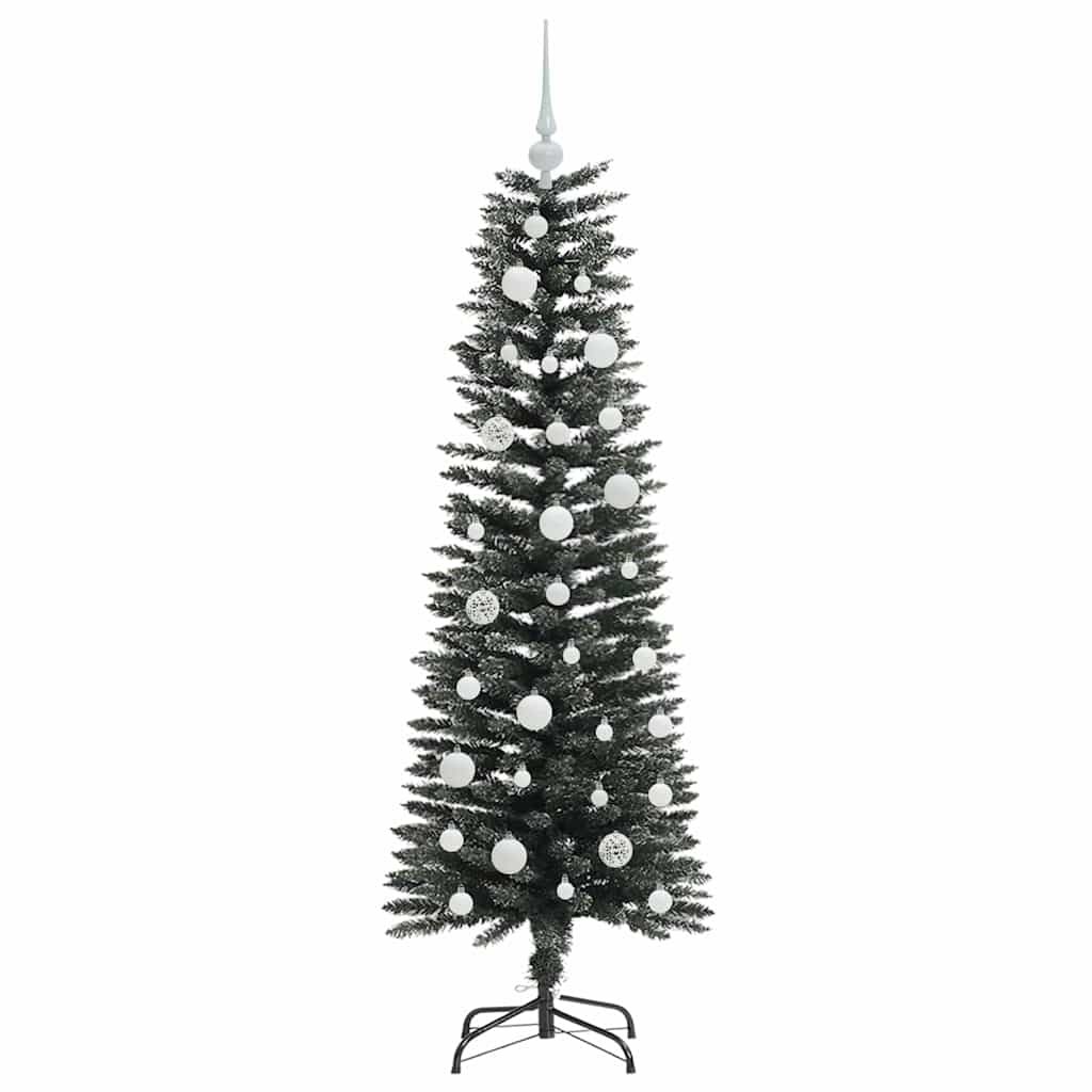 Artificial Christmas Tree with 150 LEDs and Stand Green 120 cm