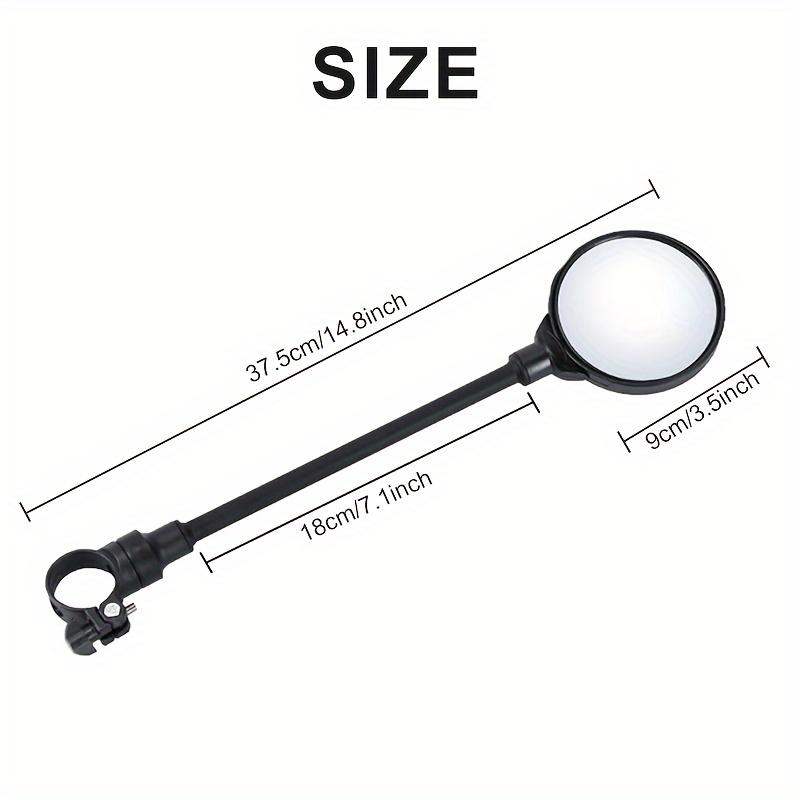 Bike Mirror Bike Handlebar Rearview Mirror Rotatable And Adjustable Wide Angle Rear View Shockproof Convex Mirror Universal