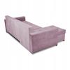Varius Corner Sofa Bed with Sleeping Function Family Furniture Cornea Lilac Pink